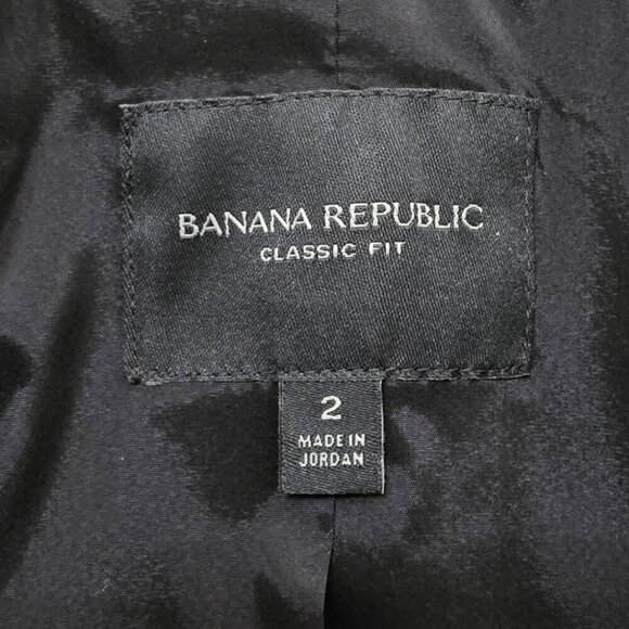 Banana Republic Classic Fit Gold Metallic Blazer Sz 2 - Picture 8 of 11